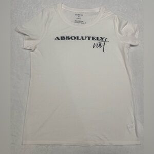 Torrid White Slim Fit Tee